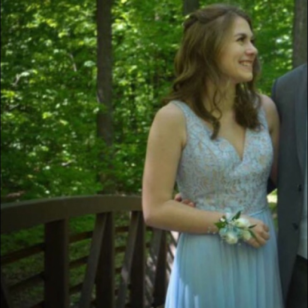 Blue prom dress